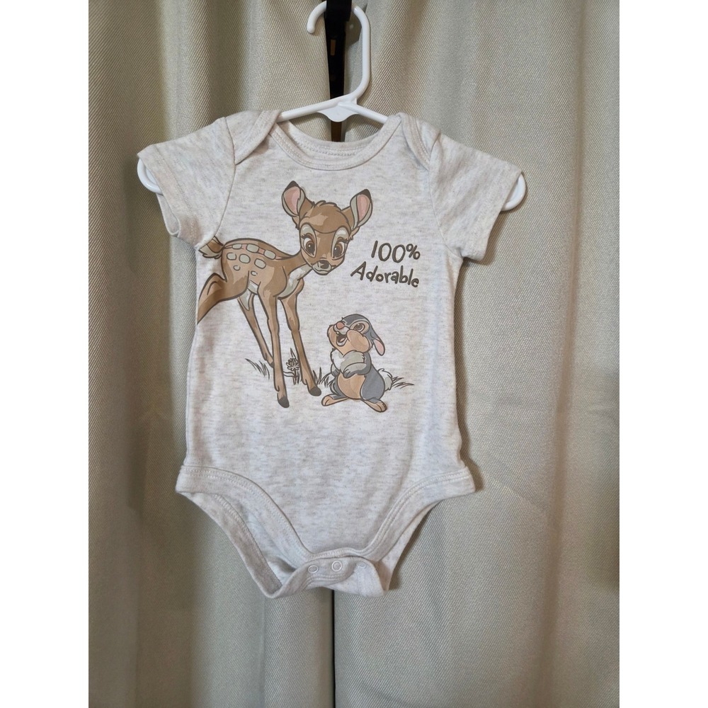 Disney Bambi and Thumper Bodysuit and Pants Set Oatmeal Heather Kids